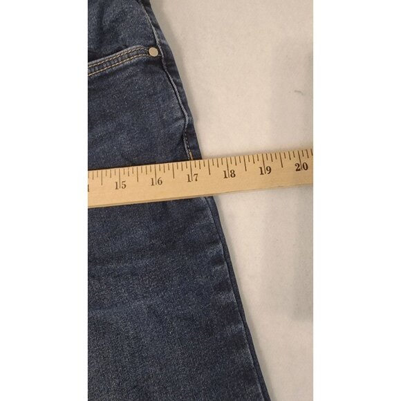 Woolworths Classic Collection cropped wide leg womens denim jeans size 14 - Picture 10 of 12